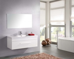 Vysoce kvalitní, nízkonákladová akrylátová koupelnová skříňka v klasickém stylu JS-B011 přímo z továrny
